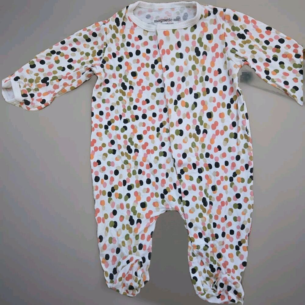 Magnetic Me Sleep‎ Sack Sleeper Gown Modal Newborn Polka dots water color